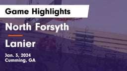 North Forsyth  vs Lanier  Game Highlights - Jan. 3, 2024