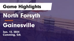 North Forsyth  vs Gainesville  Game Highlights - Jan. 12, 2024