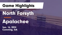 North Forsyth  vs Apalachee  Game Highlights - Jan. 16, 2024