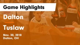 Dalton  vs Tuslaw  Game Highlights - Nov. 30, 2018