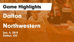 Dalton  vs Northwestern  Game Highlights - Jan. 4, 2019