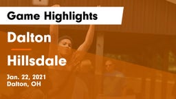 Dalton  vs Hillsdale  Game Highlights - Jan. 22, 2021