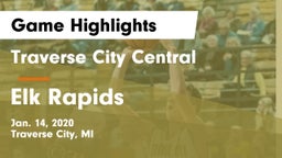 Traverse City Central  vs Elk Rapids  Game Highlights - Jan. 14, 2020