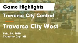 Traverse City Central  vs Traverse City West  Game Highlights - Feb. 28, 2020