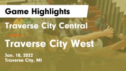 Traverse City Central  vs Traverse City West  Game Highlights - Jan. 18, 2022