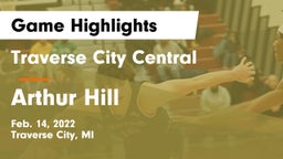 Traverse City Central  vs Arthur Hill  Game Highlights - Feb. 14, 2022