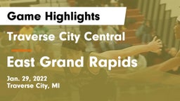 Traverse City Central  vs East Grand Rapids  Game Highlights - Jan. 29, 2022