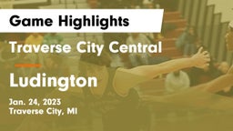 Traverse City Central  vs Ludington  Game Highlights - Jan. 24, 2023