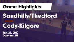 Sandhills/Thedford vs Cody-Kilgore Game Highlights - Jan 26, 2017
