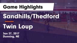Sandhills/Thedford vs Twin Loup Game Highlights - Jan 27, 2017