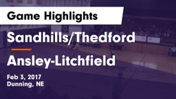 Sandhills/Thedford vs Ansley-Litchfield  Game Highlights - Feb 3, 2017