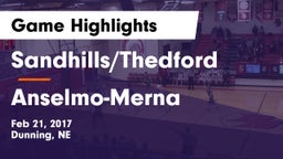 Sandhills/Thedford vs Anselmo-Merna  Game Highlights - Feb 21, 2017