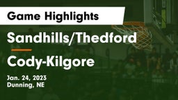 Sandhills/Thedford vs Cody-Kilgore  Game Highlights - Jan. 24, 2023