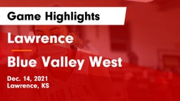 Lawrence  vs Blue Valley West  Game Highlights - Dec. 14, 2021