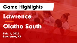 Lawrence  vs Olathe South  Game Highlights - Feb. 1, 2022