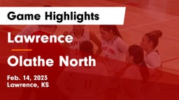 Lawrence  vs Olathe North  Game Highlights - Feb. 14, 2023