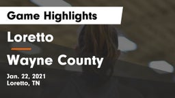 Loretto  vs Wayne County  Game Highlights - Jan. 22, 2021