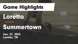 Loretto  vs Summertown  Game Highlights - Jan. 27, 2023