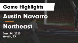 Austin Navarro  vs Northeast Game Highlights - Jan. 24, 2020