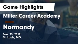 Miller Career Academy  vs Normandy  Game Highlights - Jan. 23, 2019