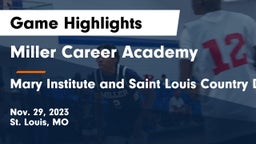 Miller Career Academy vs Mary Institute and Saint Louis Country Day School Game Highlights - Nov. 29, 2023