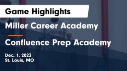 Miller Career Academy vs Confluence Prep Academy  Game Highlights - Dec. 1, 2023