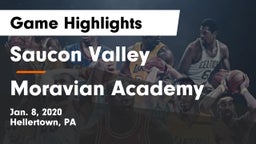 Saucon Valley  vs Moravian Academy  Game Highlights - Jan. 8, 2020