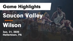 Saucon Valley  vs Wilson  Game Highlights - Jan. 21, 2020