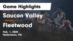 Saucon Valley  vs Fleetwood  Game Highlights - Feb. 1, 2020