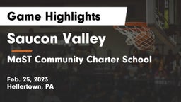 Saucon Valley  vs MaST Community Charter School Game Highlights - Feb. 25, 2023