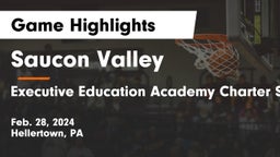 Saucon Valley  vs Executive Education Academy Charter School Game Highlights - Feb. 28, 2024