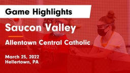 Saucon Valley  vs Allentown Central Catholic  Game Highlights - March 25, 2022