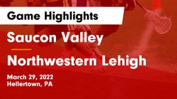 Saucon Valley  vs Northwestern Lehigh  Game Highlights - March 29, 2022