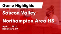Saucon Valley  vs Northampton Area HS Game Highlights - April 11, 2022