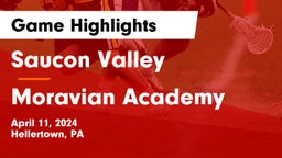 Saucon Valley  vs Moravian Academy  Game Highlights - April 11, 2024