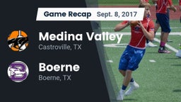 Recap: Medina Valley  vs. Boerne  2017