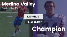 Matchup: Medina Valley High vs. Champion  2017