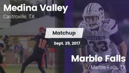 Matchup: Medina Valley High vs. Marble Falls  2017