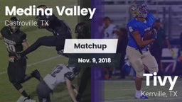 Matchup: Medina Valley High vs. Tivy  2018