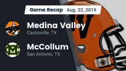 Recap: Medina Valley  vs. McCollum  2019