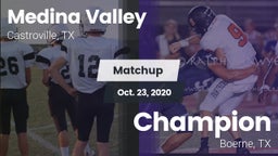 Matchup: Medina Valley High vs. Champion  2020