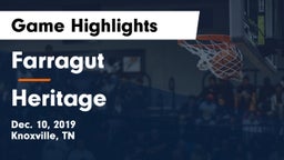 Farragut  vs Heritage  Game Highlights - Dec. 10, 2019