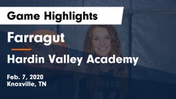 Farragut  vs Hardin Valley Academy Game Highlights - Feb. 7, 2020