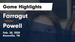 Farragut  vs Powell  Game Highlights - Feb. 28, 2020