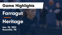 Farragut  vs Heritage  Game Highlights - Jan. 20, 2023