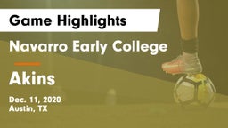 Navarro Early College  vs Akins  Game Highlights - Dec. 11, 2020