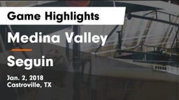 Medina Valley  vs Seguin  Game Highlights - Jan. 2, 2018