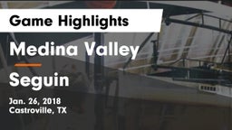 Medina Valley  vs Seguin  Game Highlights - Jan. 26, 2018