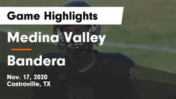 Medina Valley  vs Bandera  Game Highlights - Nov. 17, 2020