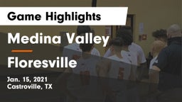 Medina Valley  vs Floresville  Game Highlights - Jan. 15, 2021